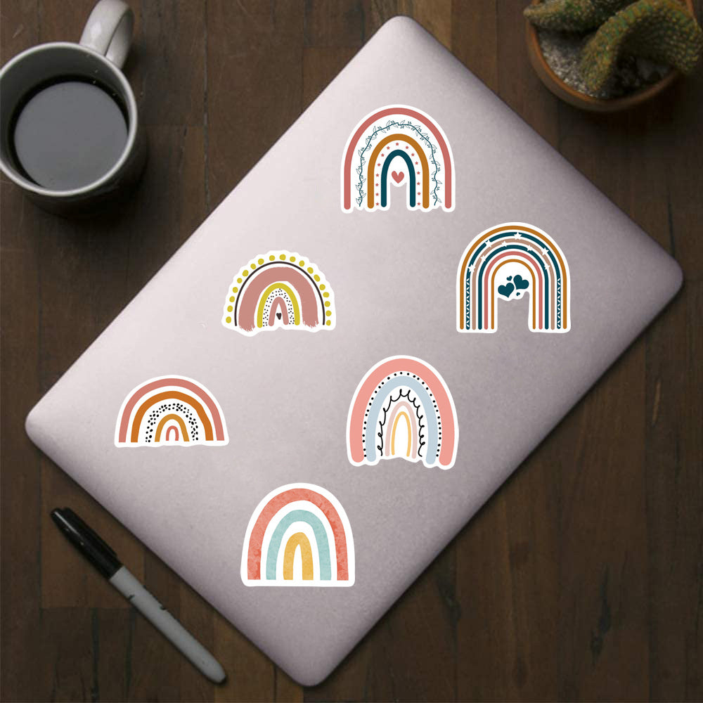500pcs Rainbow Bohemian Stickers for Christmas Halloween Party Decorations
