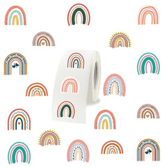 500pcs Rainbow Bohemian Stickers for Christmas Halloween Party Decorations