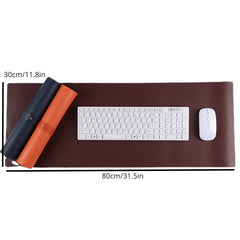 Large PVC Leather Mouse Pad for Office Computer Desk