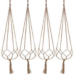 Hand-Woven Hemp Rope Hanging Nets Flower Pots