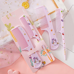 Girls Portable Hair Comb Set Anti Static Plastic Hairdressing Comb