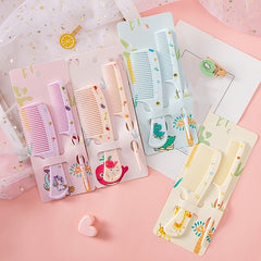 Girls Portable Hair Comb Set Anti Static Plastic Hairdressing Comb