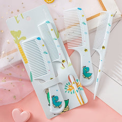 Girls Portable Hair Comb Set Anti Static Plastic Hairdressing Comb