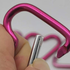 10pcs Heart Shaped Keychain Clips - Camping Hiking Backpack Accessories