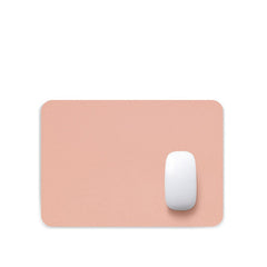 Solid PU Leather Mouse Mat Anti slip Waterproof Mouse Pad