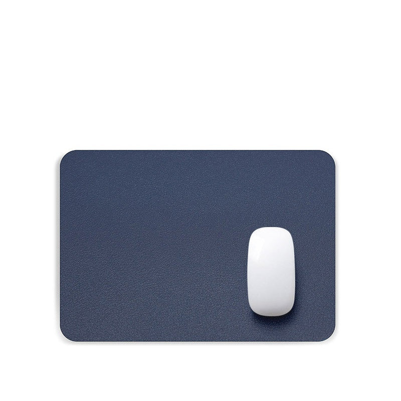 Solid PU Leather Mouse Mat Anti slip Waterproof Mouse Pad