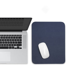 Solid PU Leather Mouse Mat Anti slip Waterproof Mouse Pad
