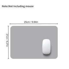 Solid PU Leather Mouse Mat Anti slip Waterproof Mouse Pad