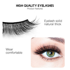 Thick Curling 3D Synthetic False Eyelashes