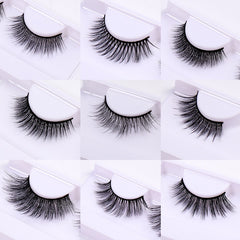 Thick Curling 3D Synthetic False Eyelashes