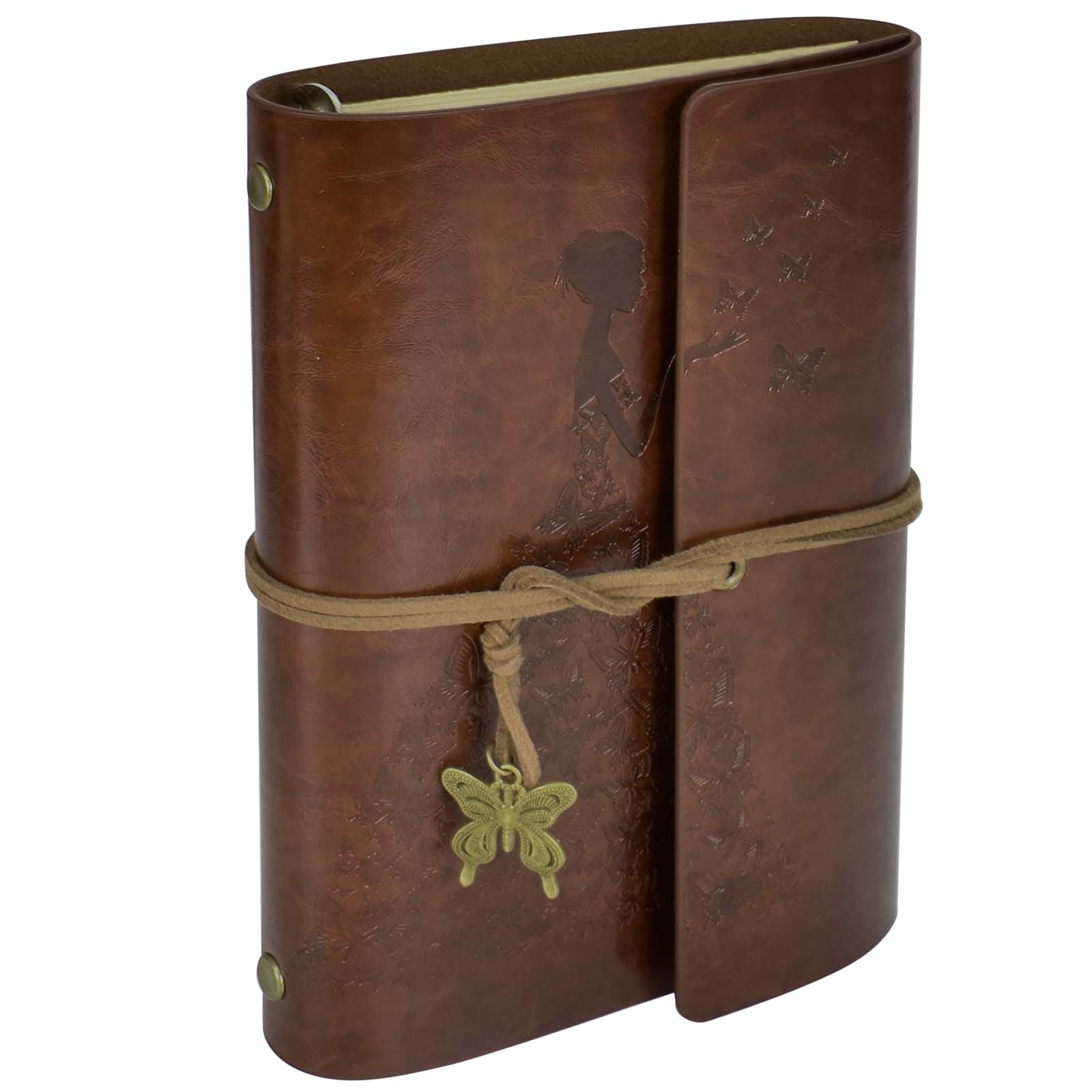 Vintage Travel Notebook A6 PU Leather Diary Blank Page Notebook