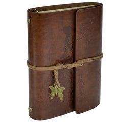 Vintage Travel Notebook A6 PU Leather Diary Blank Page Notebook