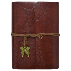 Vintage Travel Notebook A6 PU Leather Diary Blank Page Notebook