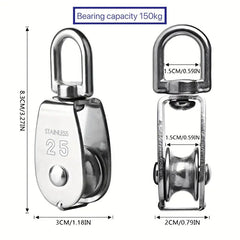 Stainless Steel Pulley 35-250Kg Load Capacity