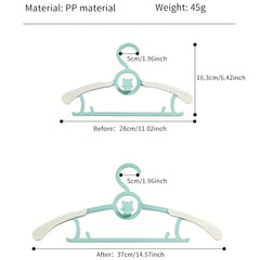 5pcs Baby Closet Hangers Non Slip & Retractable For Newborn