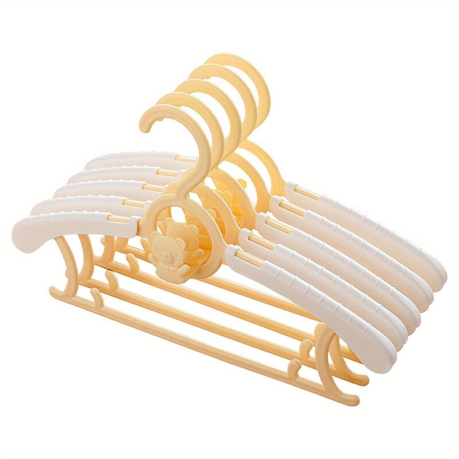 5pcs Baby Closet Hangers Non Slip & Retractable For Newborn