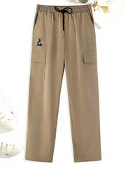 Cargo Pants Men's Flap Pocket Trousers Loose Casual Outdoor Work Streetwear