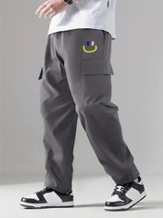 Cargo Pants Men's Flap Pocket Trousers Loose Casual Outdoor Work Streetwear