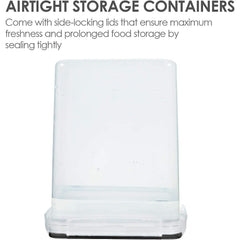 2 Large Capacity Food Storage Containers 5 2L 176oz Plastic Airtight