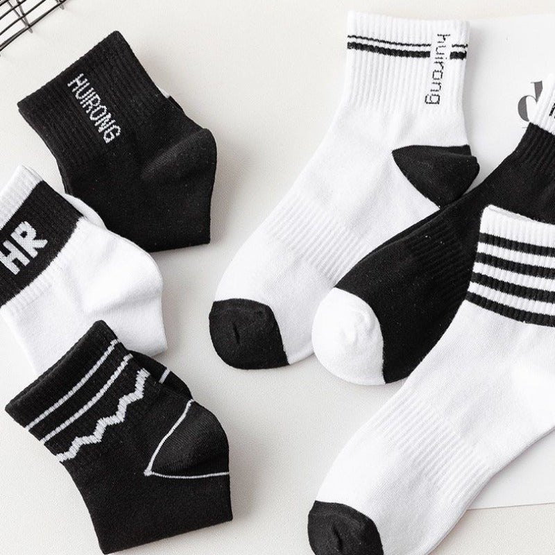 3 Pairs Men's Basketball Socks for Autumn and Winter