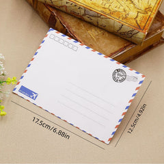 8pcs Retro Brown Envelopes Classic Style Pack
