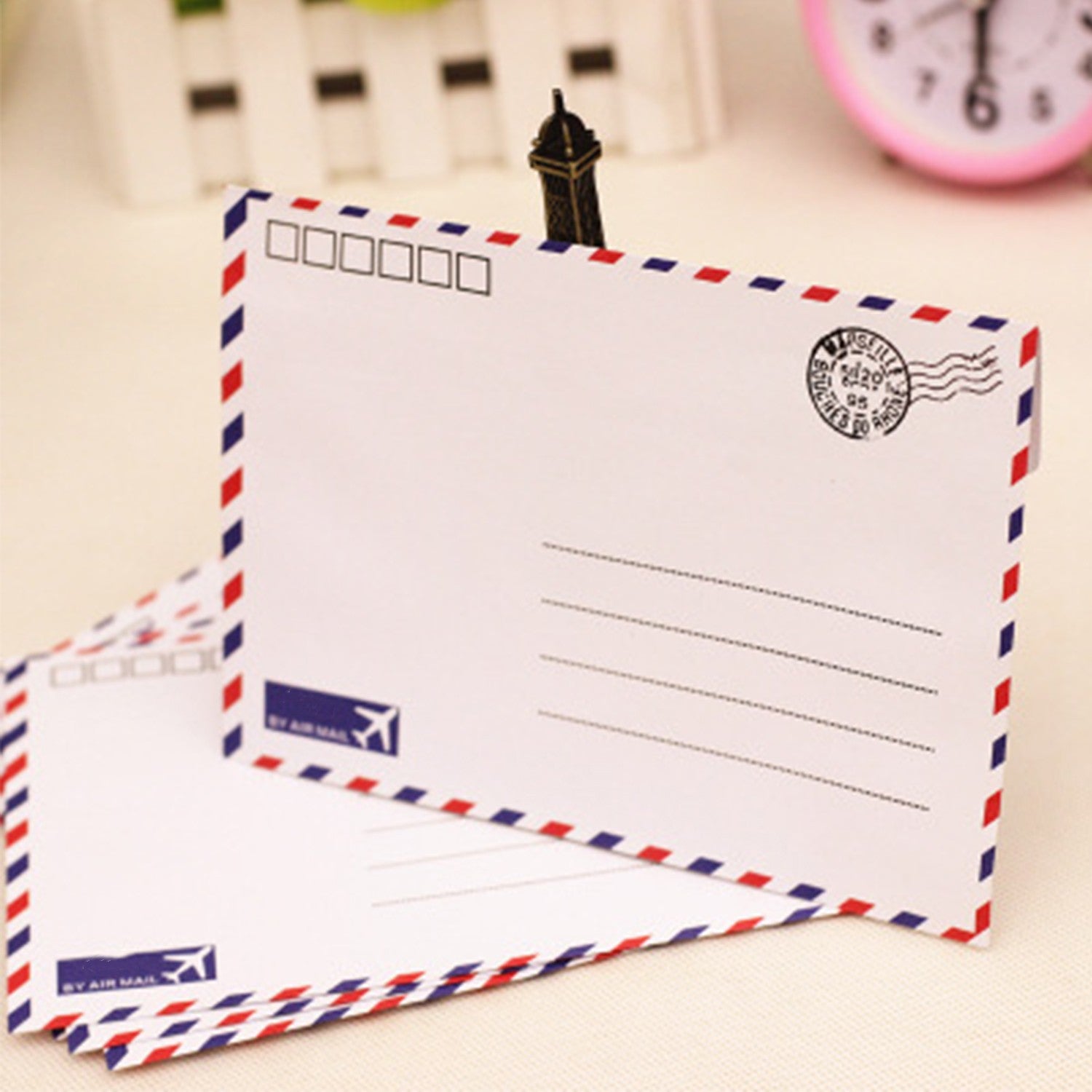 8pcs Retro Brown Envelopes Classic Style Pack