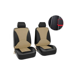 Perforated PU Leather Car Seat Cover Set - 4pcs