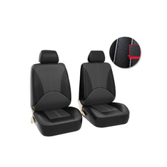 Perforated PU Leather Car Seat Cover Set - 4pcs