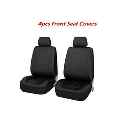 Perforated PU Leather Car Seat Cover Set - 4pcs