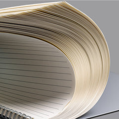Spiral Hardcover Notebook, PP Cover, Thickened, Horizontal Coil, Water Resistant