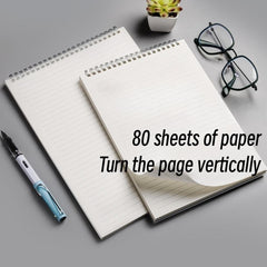 Spiral Hardcover Notebook, PP Cover, Thickened, Horizontal Coil, Water Resistant