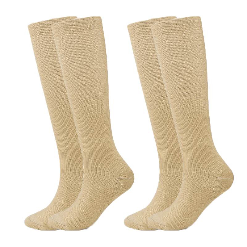 Compression Stockings 2 Pairs for Nurses Running Hiking Fitness