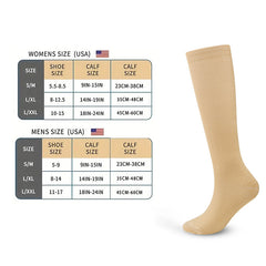 Compression Stockings 2 Pairs for Nurses Running Hiking Fitness