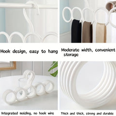 Plastic Scarf Rack Hanger 5 Holes Space Saving Organizer