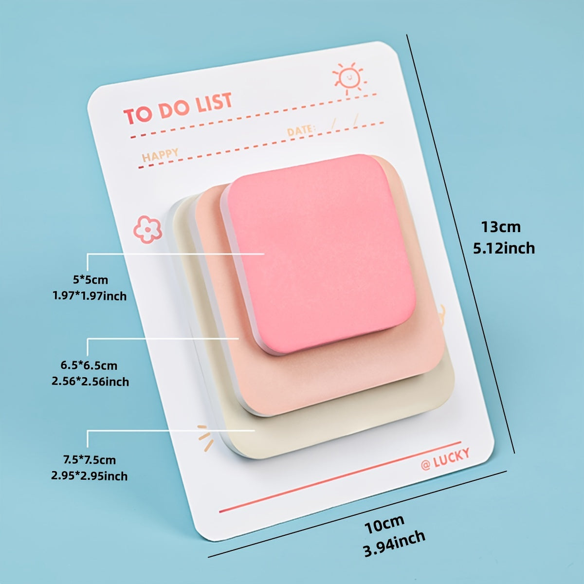 Colorful Overlapping Sticky Notes