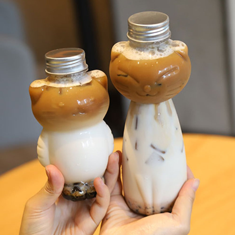 250ml 500ml Cat Shaped Water Bottle for Outdoor Activities