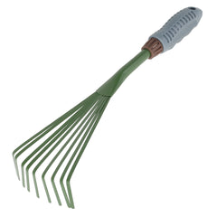 9 Teeth Garden Rake 39 37 cm Grass Rake Lightweight Comfort Grip Gardening Tools