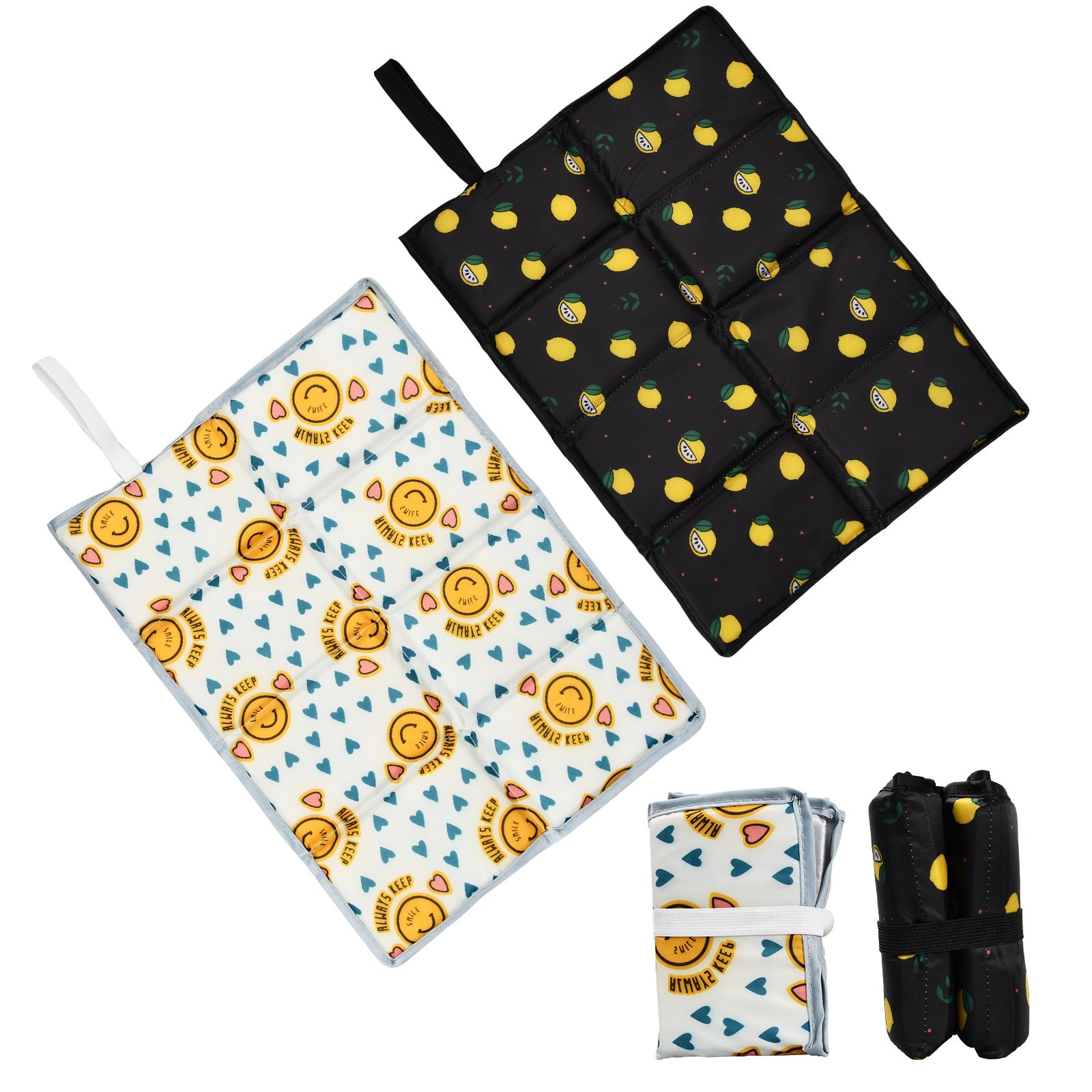 2pcs Foldable Outdoor Seat Cushions Waterproof Thermal Seat Mat