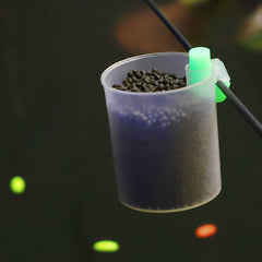 Plastic Bait Cup Fixed Feeder Cup With Clamp Fishing Tackle Accessories