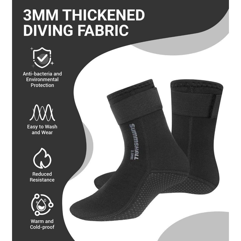 3mm Neoprene Diving Socks Anti-slip Thermal Socks