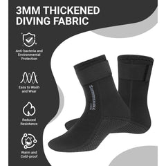 3mm Neoprene Diving Socks Anti-slip Thermal Socks