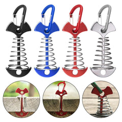 3pcs Aluminum Anchor Pegs Stainless Steel Buckle Tent Stakes