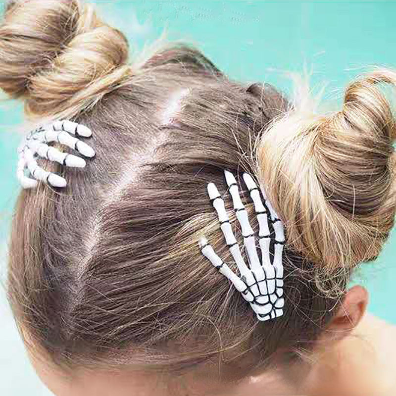 Halloween Ghost Claw Hair Clip Set for Party