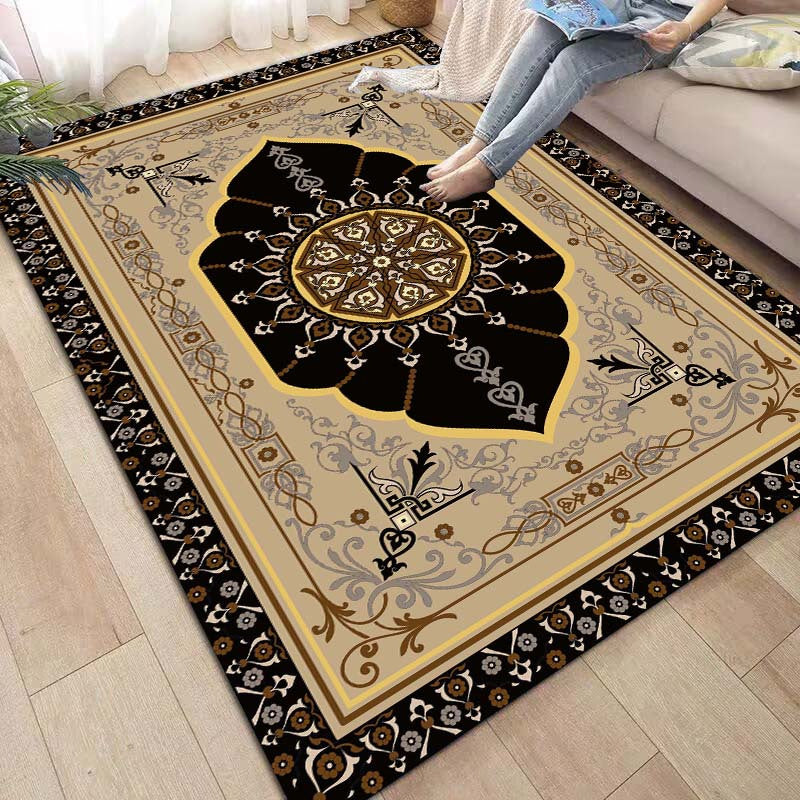 European Persian Rug 3D Printing Mat for Living Room Bedroom Corridor