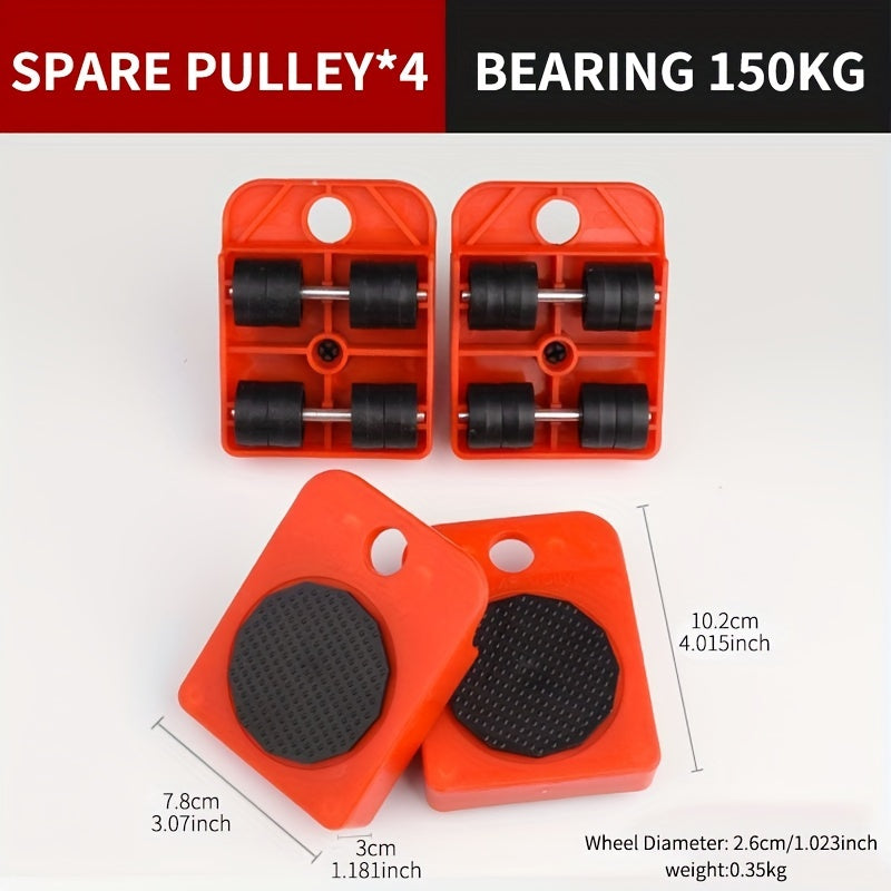 5pcs Moving Tool Set - Easy Moving for Household and Heavy Objects