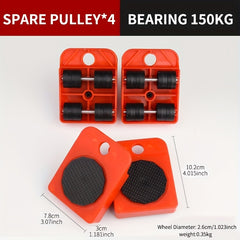 Multifunctional Mobile Household and Heavy Object Moving Tool Furniture Lifter