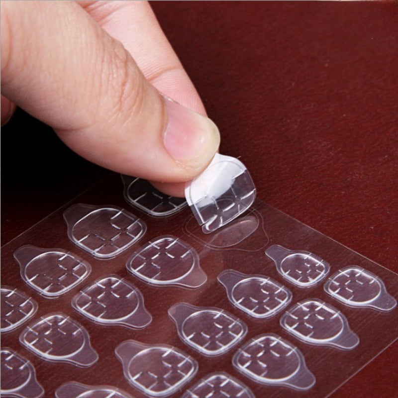 12PCS Nail Glue Stickers Double Side For Press On Nails Stickers Waterproof