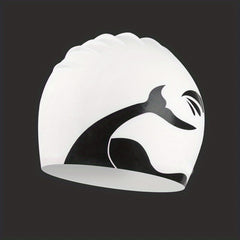 1pc Plus Size Silicone Waterproof Swimming Cap Ear Protection