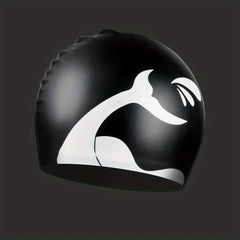 1pc Plus Size Silicone Waterproof Swimming Cap Ear Protection