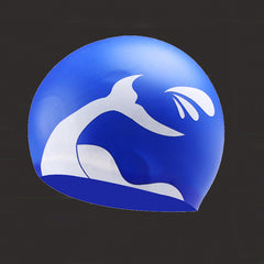 1pc Plus Size Silicone Waterproof Swimming Cap Ear Protection